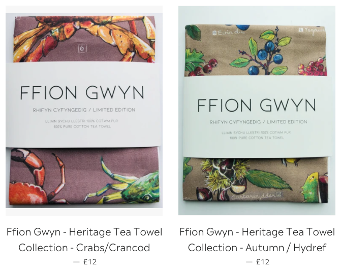 Llieiniau sychu llestri - FFION GWYN - T Towels